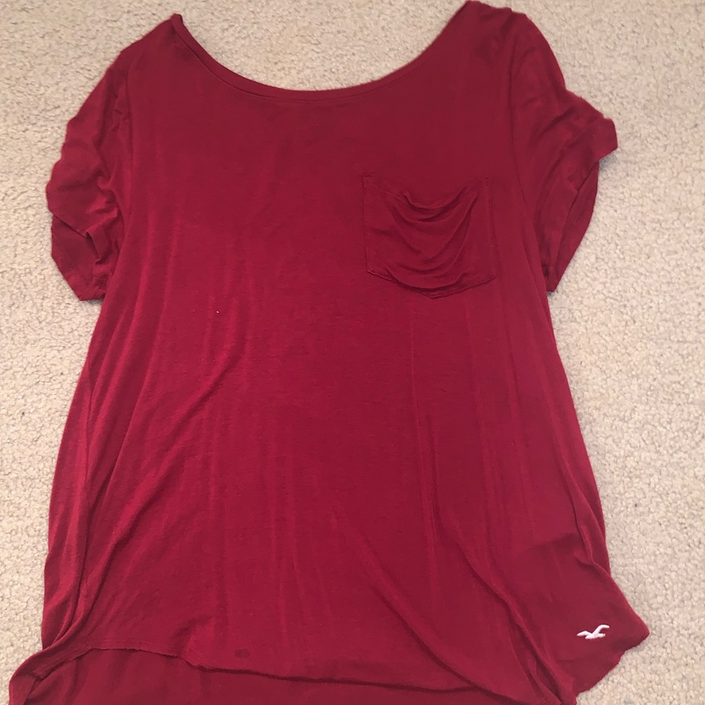 Hollister red short sleeve